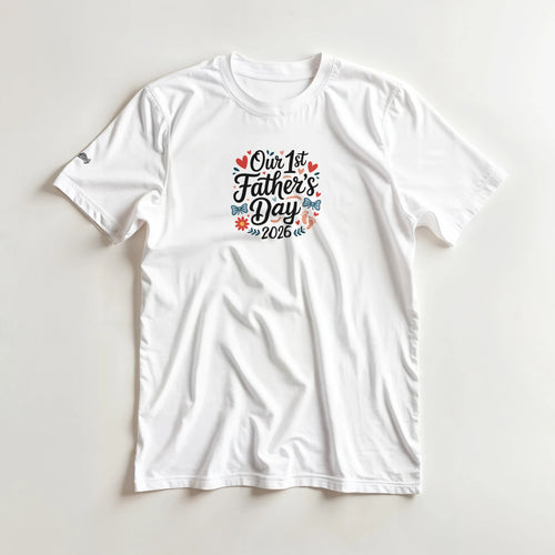 Baby Girl and Dads First Fathers Day Matching Style T-Shirt - All Teez