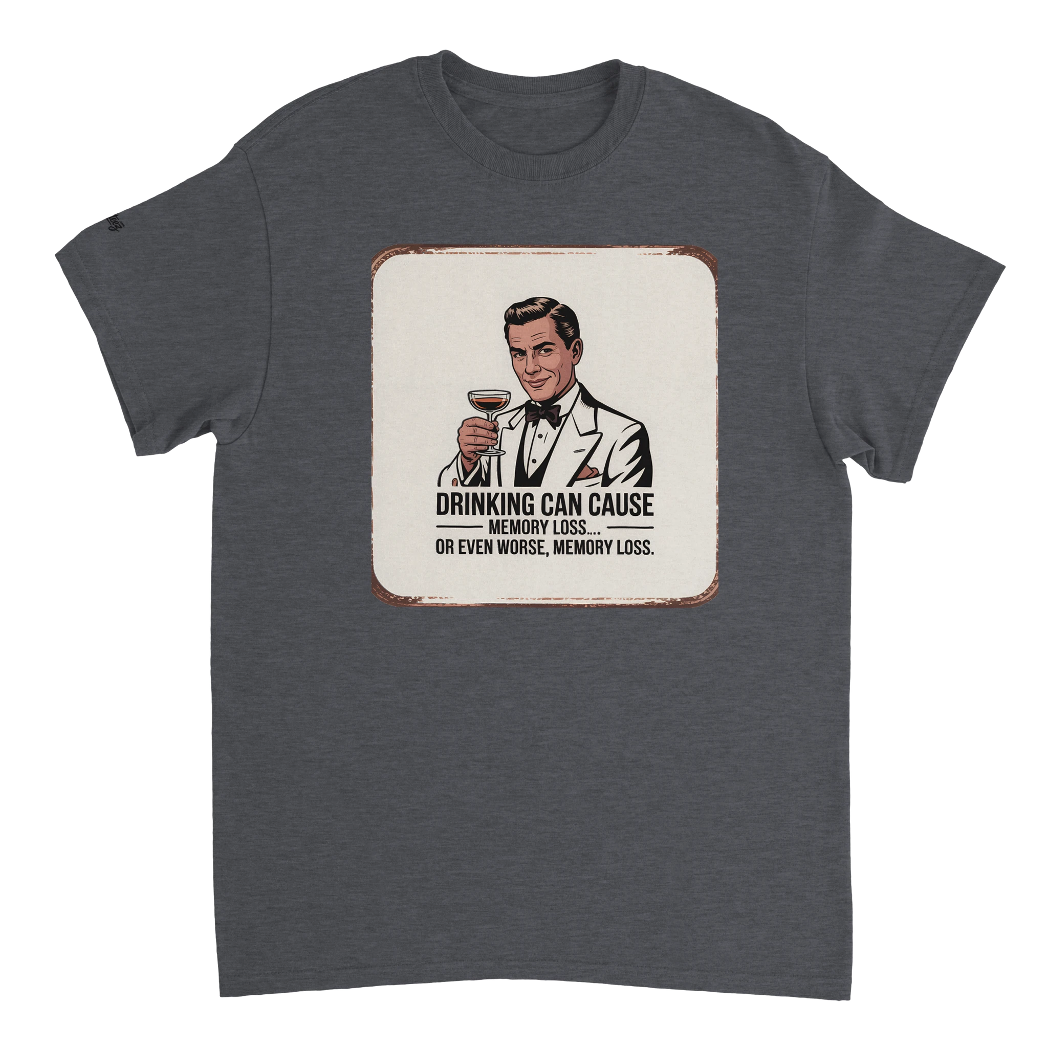 Funny Drinking Quote T-Shirt print close-up - All Teez