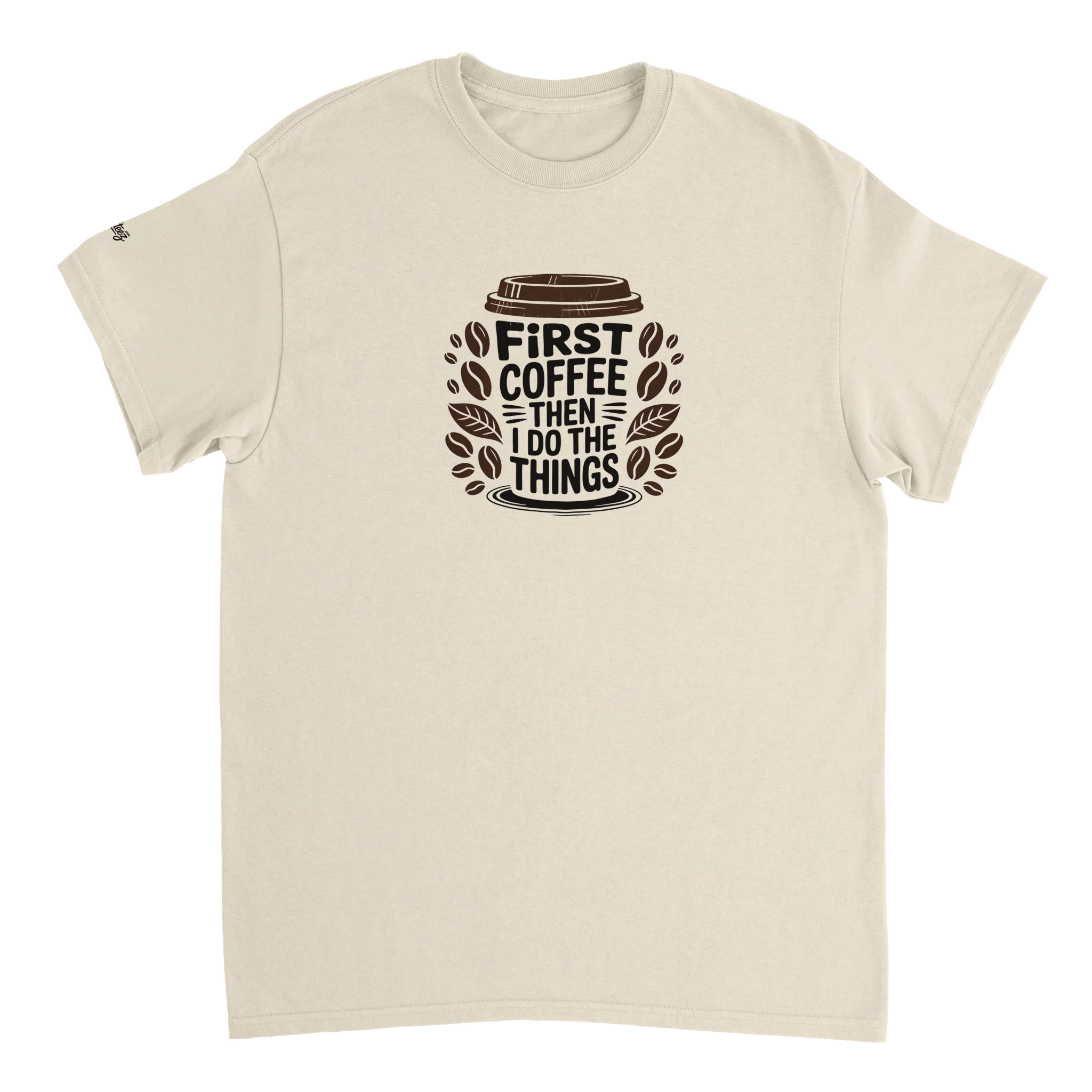 Coffee Lover T-Shirt flat lay - All Teez
