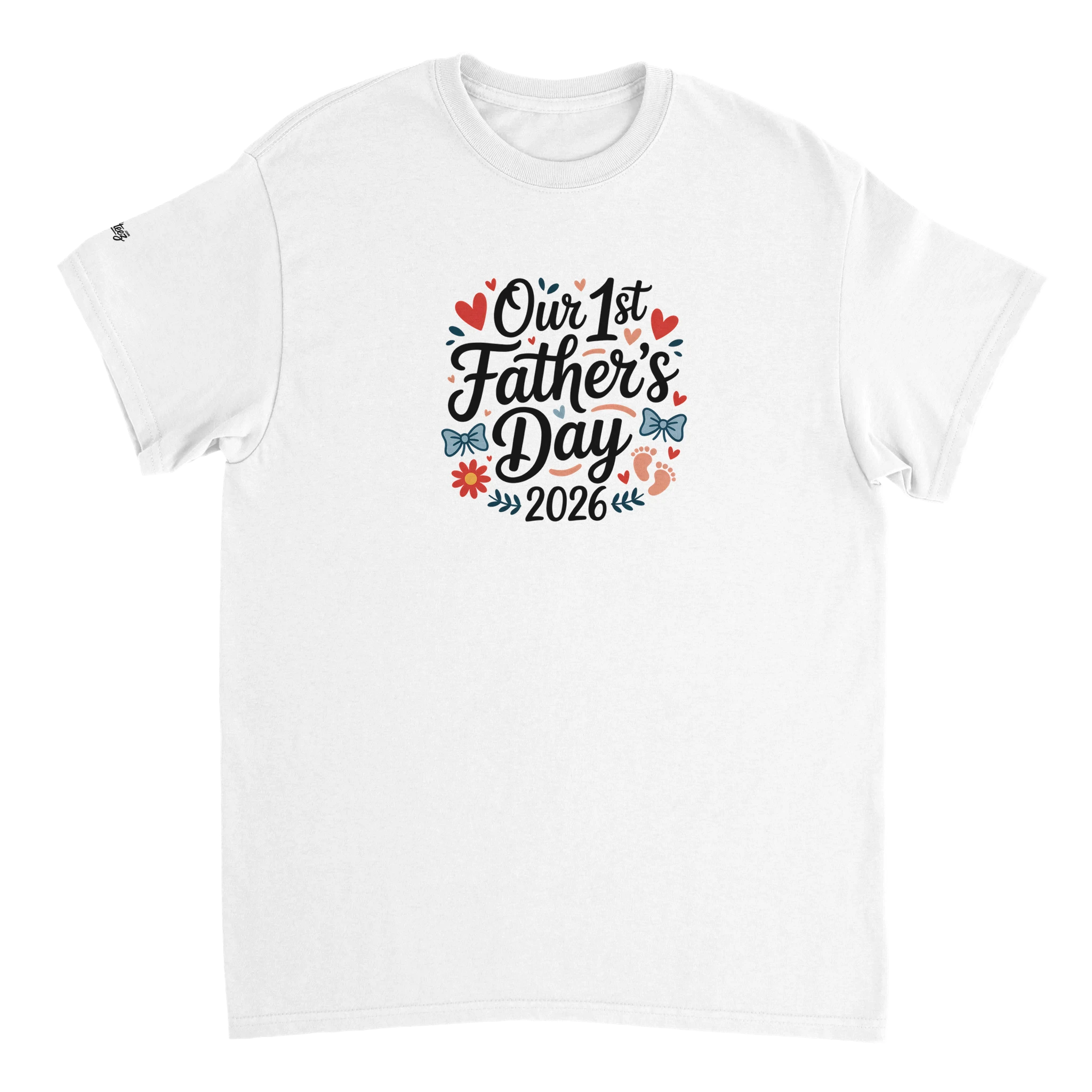 Baby Girl and Dad First Fathers Day T-Shirt back view - All Teez