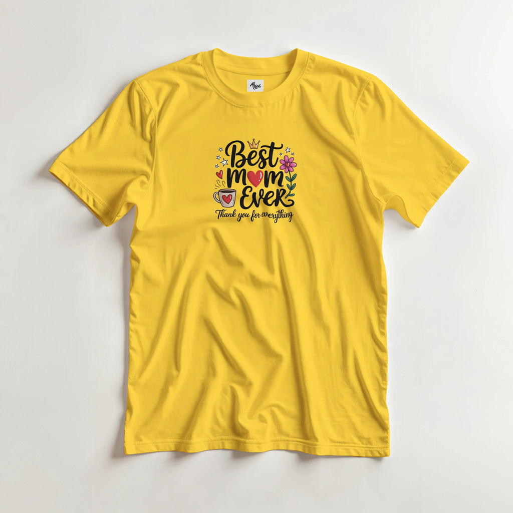 For the Best Moms Ever T-Shirt size guide - All Teez