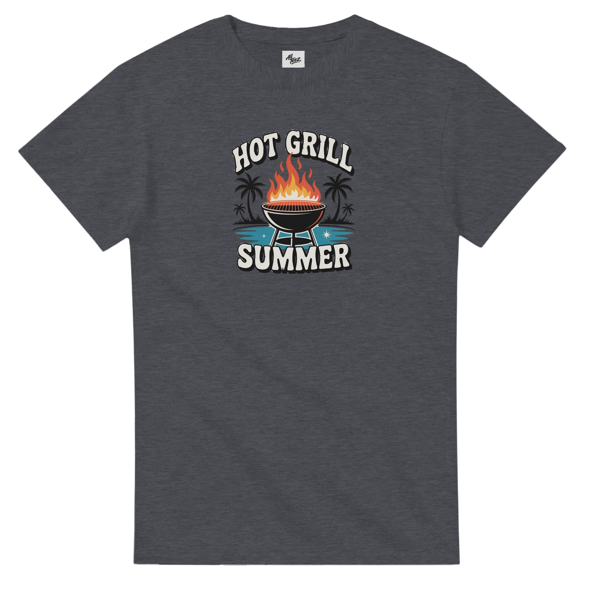 Grill Master Summer BBQ T-Shirt back view - All Teez