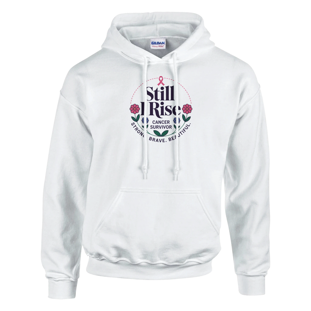 Cancer Survivor Heavy Blend Hooded Sweatshirt Strength Resilience - All Teez