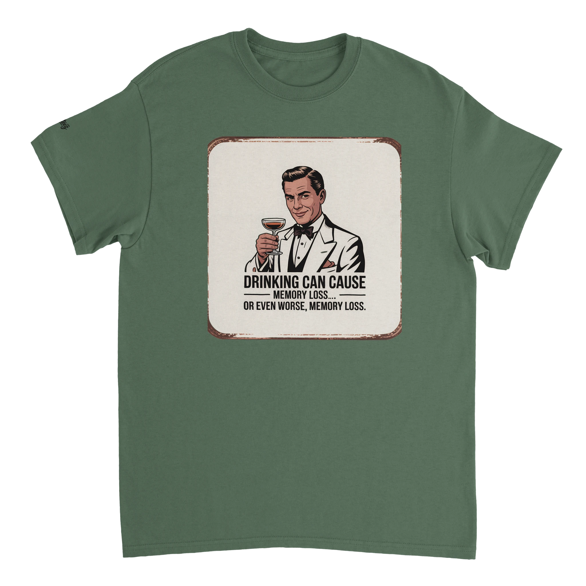 Funny Drinking Quote T-Shirt back view - All Teez