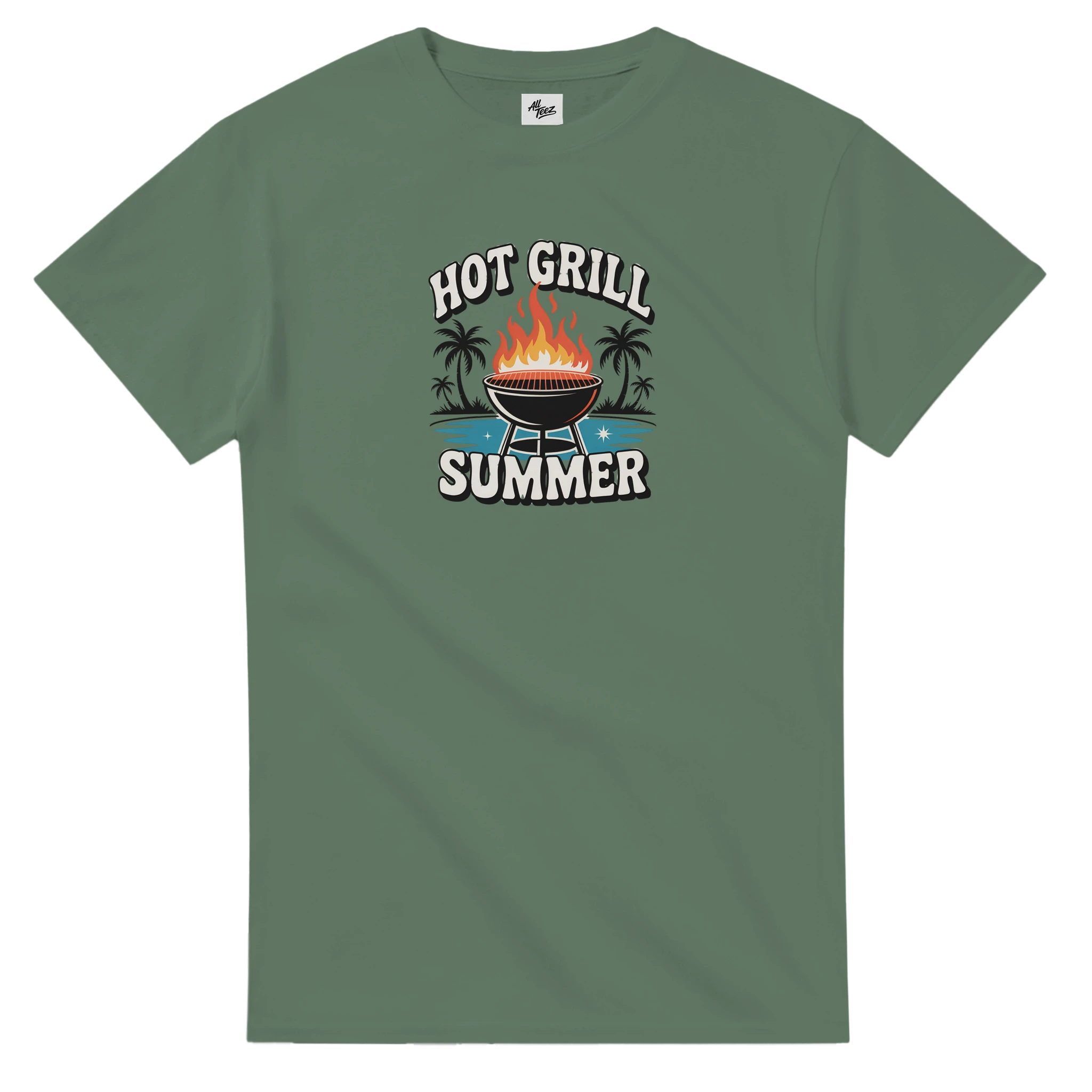 Grill Master Summer BBQ T-Shirt mockup view - All Teez