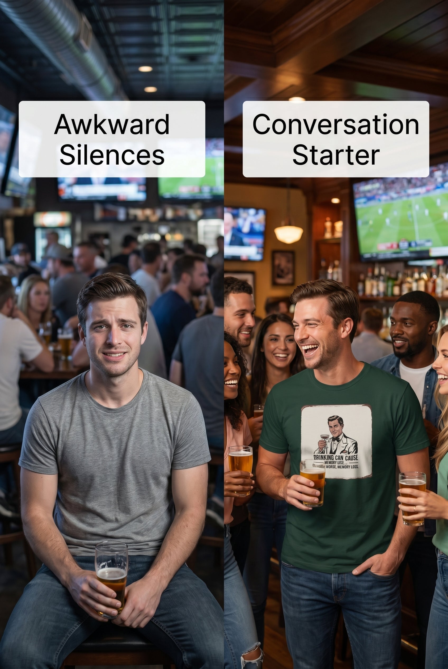 Funny Drinking Quote T-Shirt lifestyle photo - All Teez