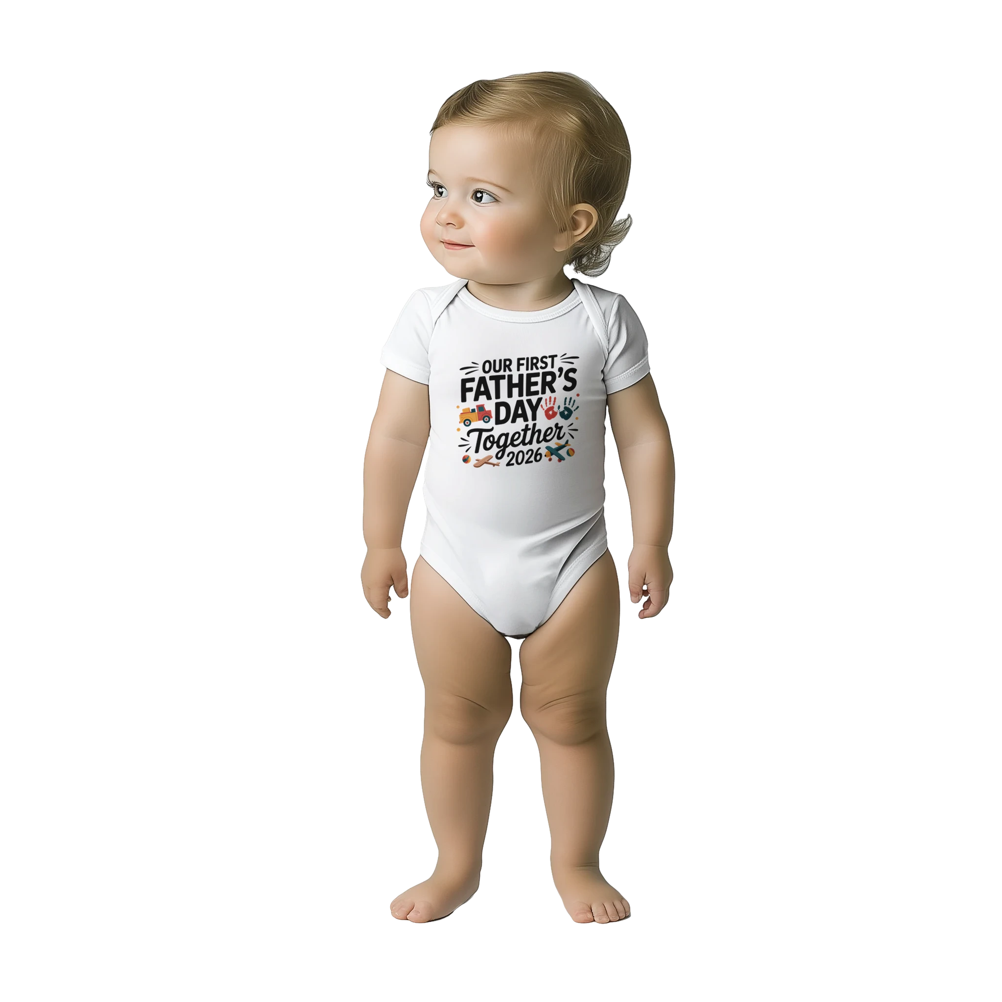 Baby Boy and Me First Fathers Day Onesie size guide - All Teez