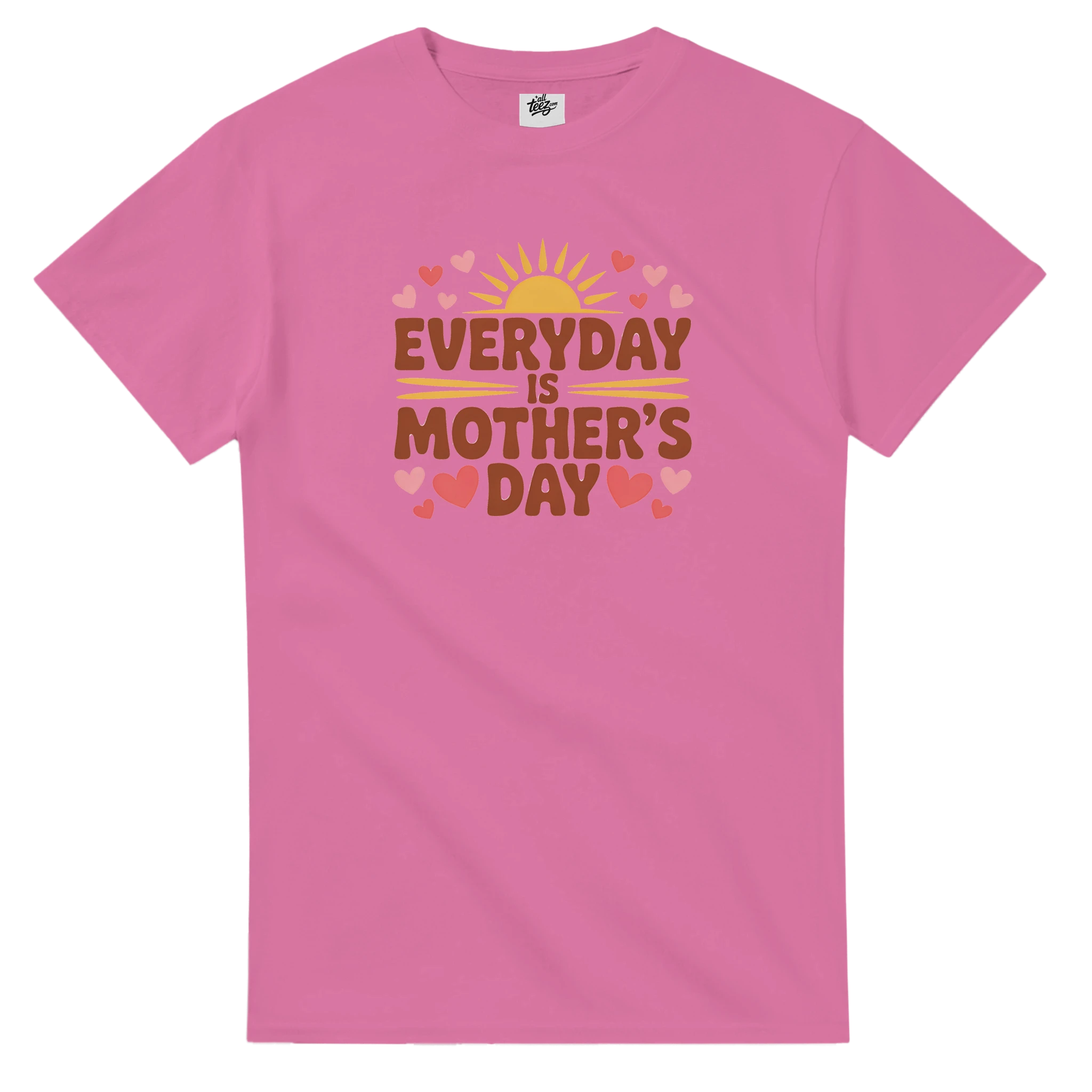 Mom Deserves the Best Everyday T-Shirt back view - All Teez
