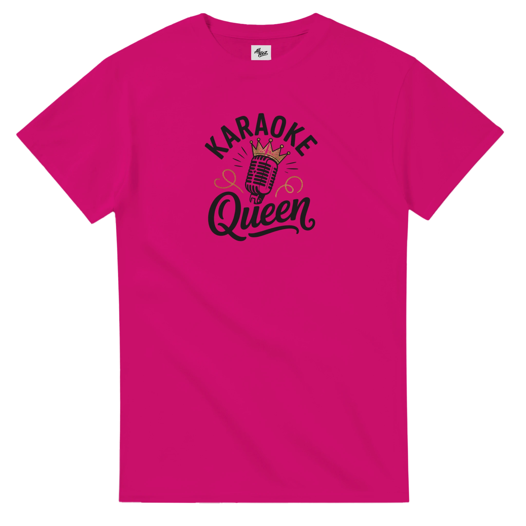 Karaoke Queen T-Shirt color view - All Teez