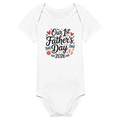 Baby Girl and Dads First Fathers Day Onesie Proud Father - All Teez