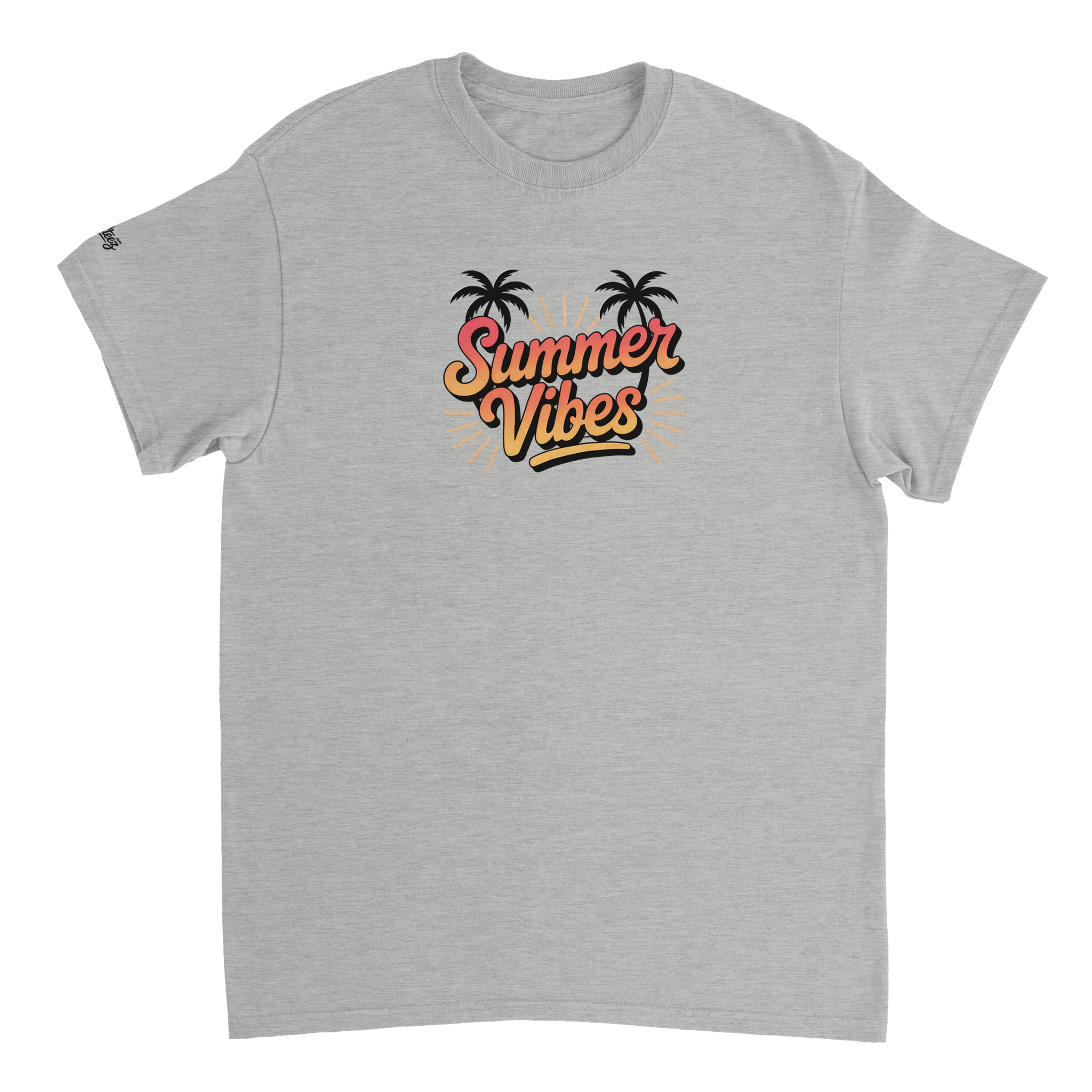 Summer Beach Vibes T-Shirt flat lay - All Teez