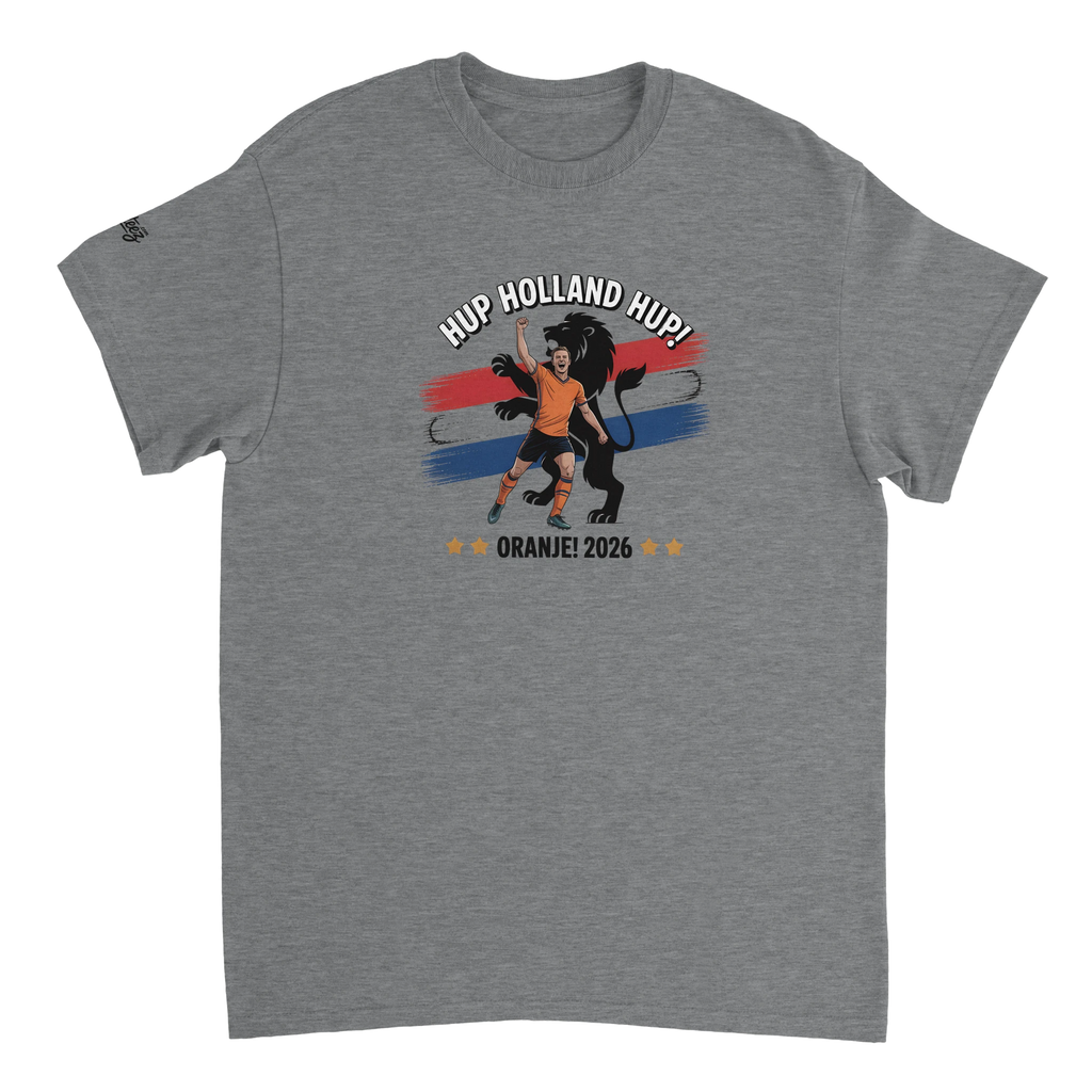Hup Holland Hup! Netherlands World Cup 2026 graphic t-shirt - Oranje soccer fan tee