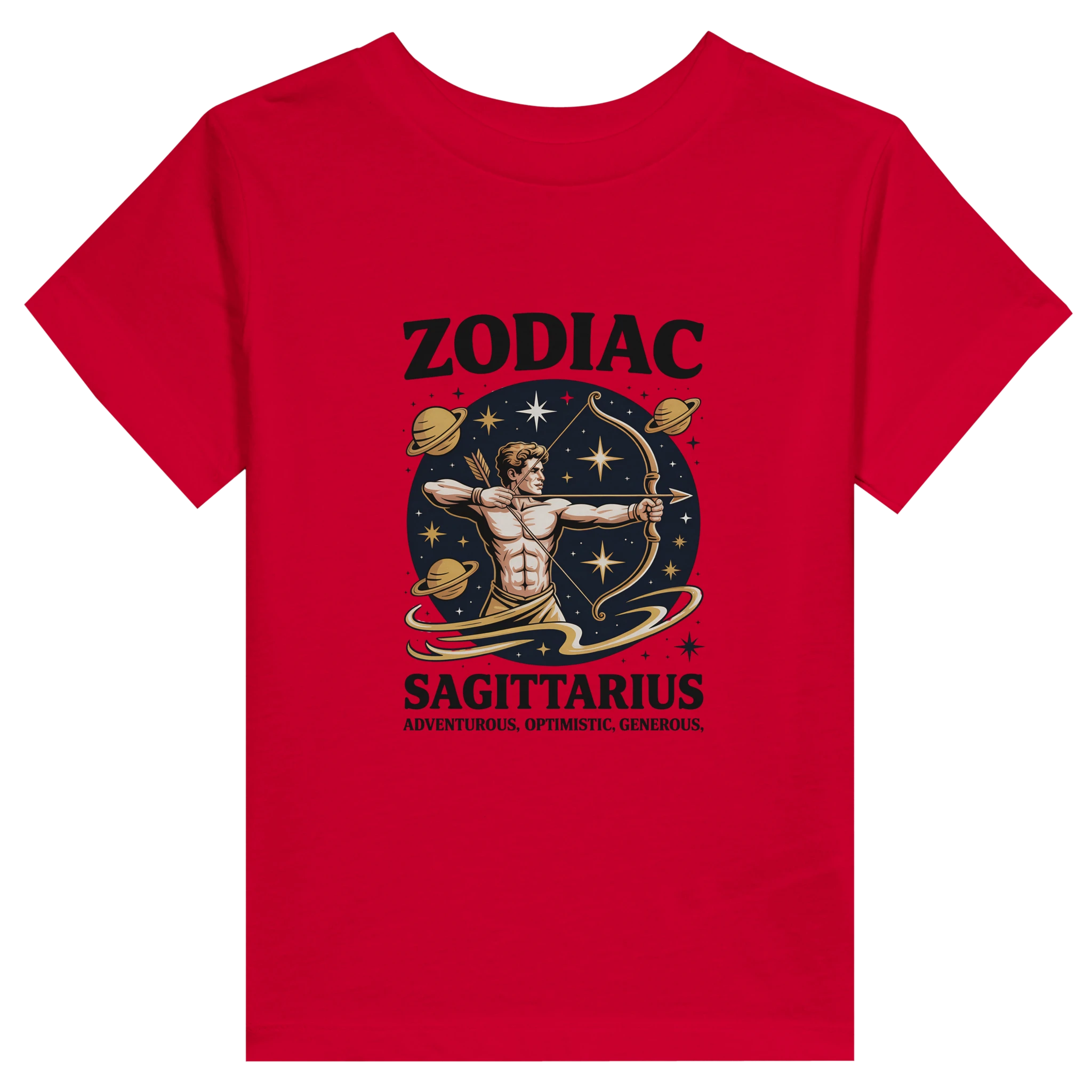 Sagittarius Toddler T-Shirt back view - All Teez