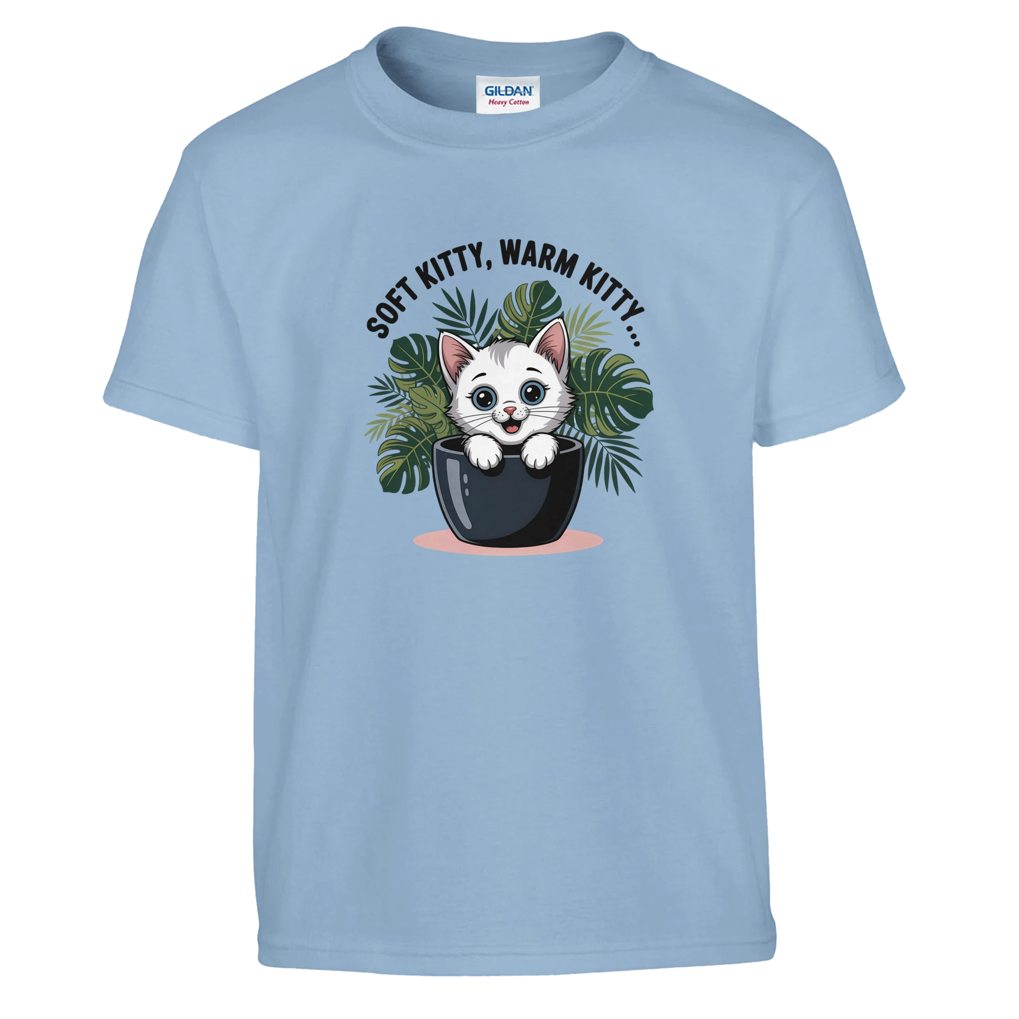 Cute Kitten Youth T-Shirt mockup view - All Teez
