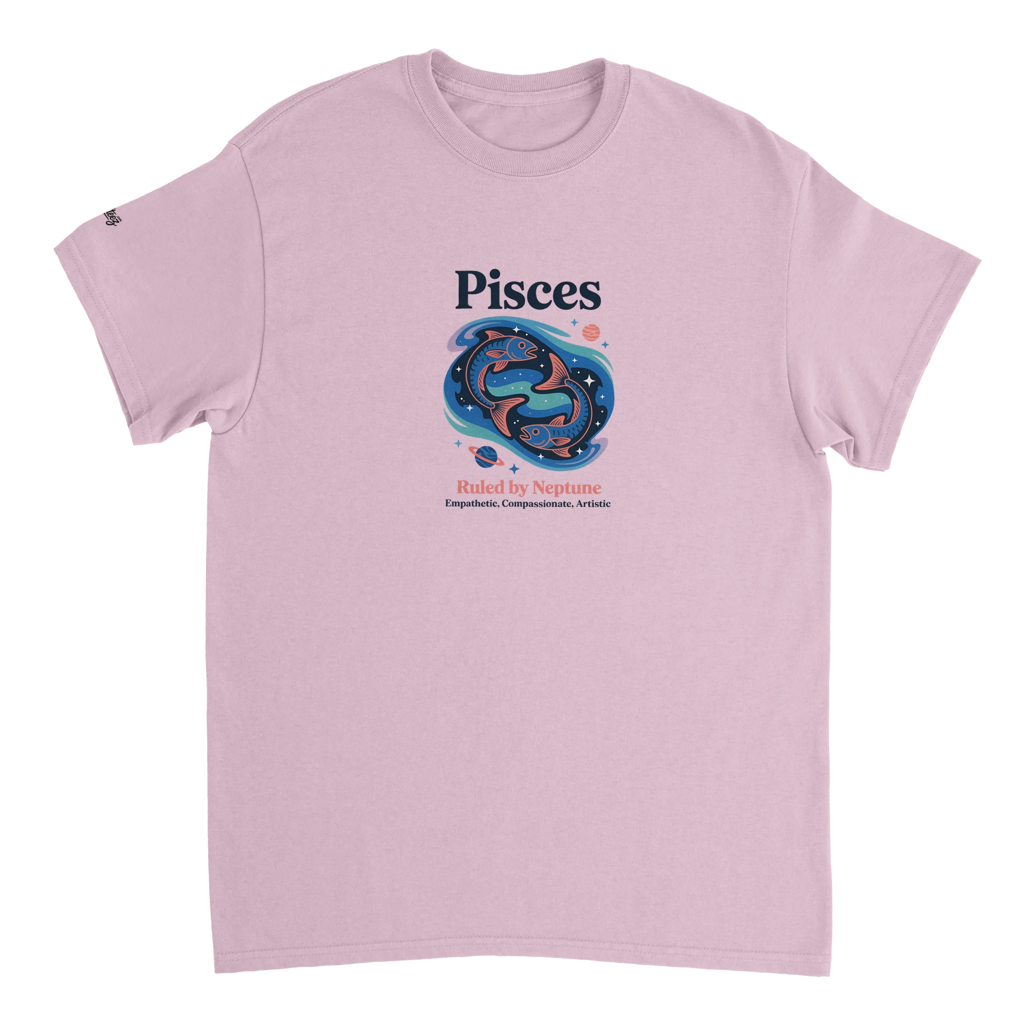 Pisces Zodiac T-Shirt detail - All Teez