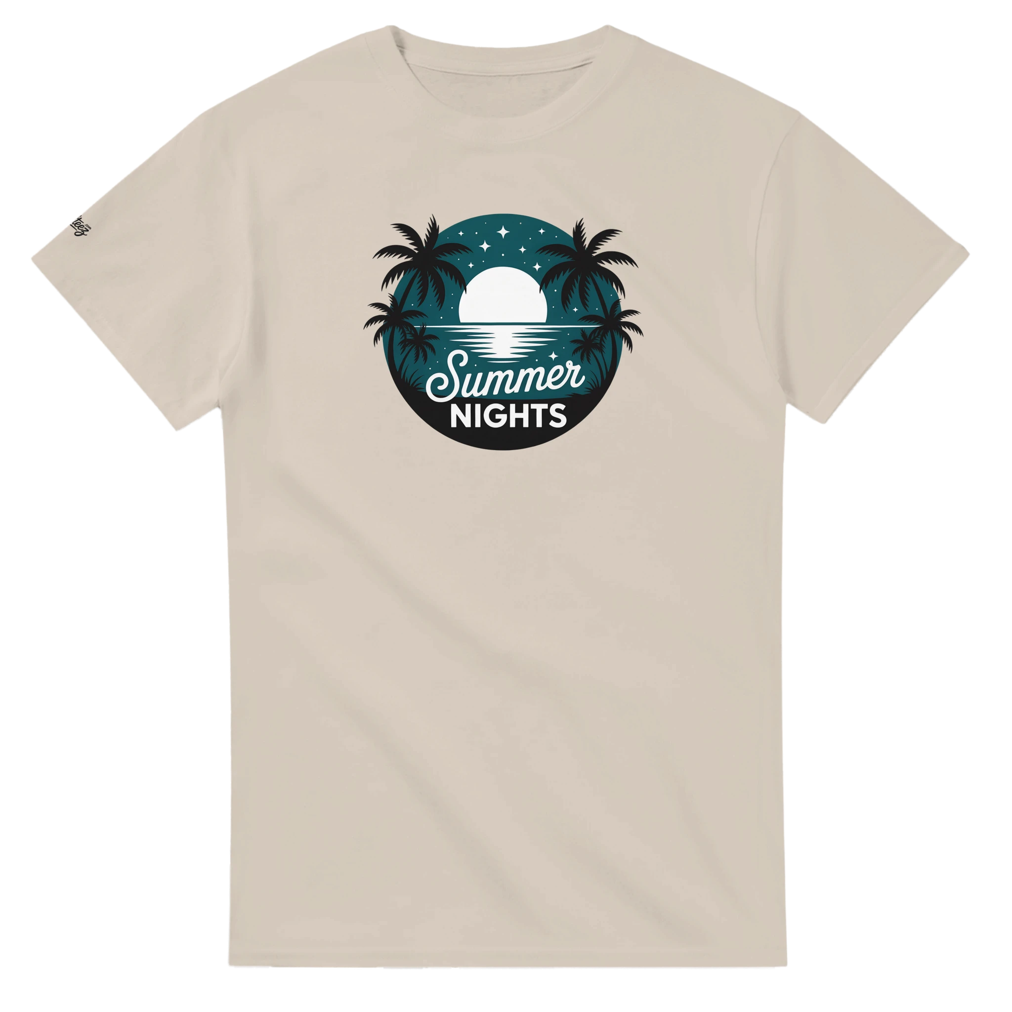 Moonlit Beach Wave T-Shirt back view - All Teez