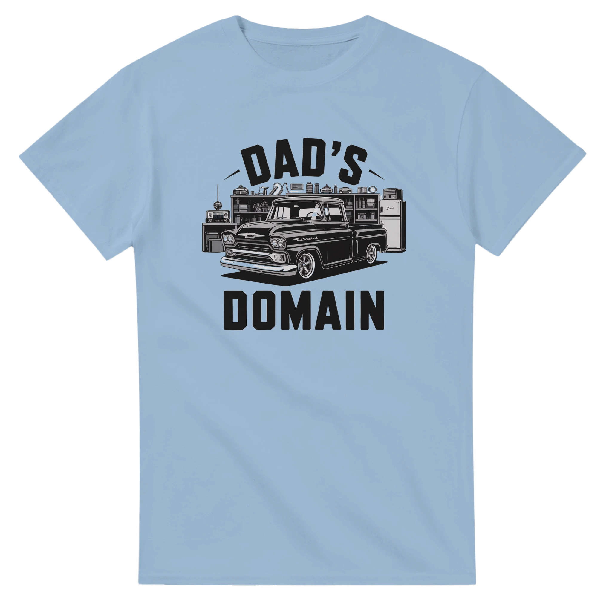 Dads Man Cave Car Mechanic T-Shirt back view - All Teez