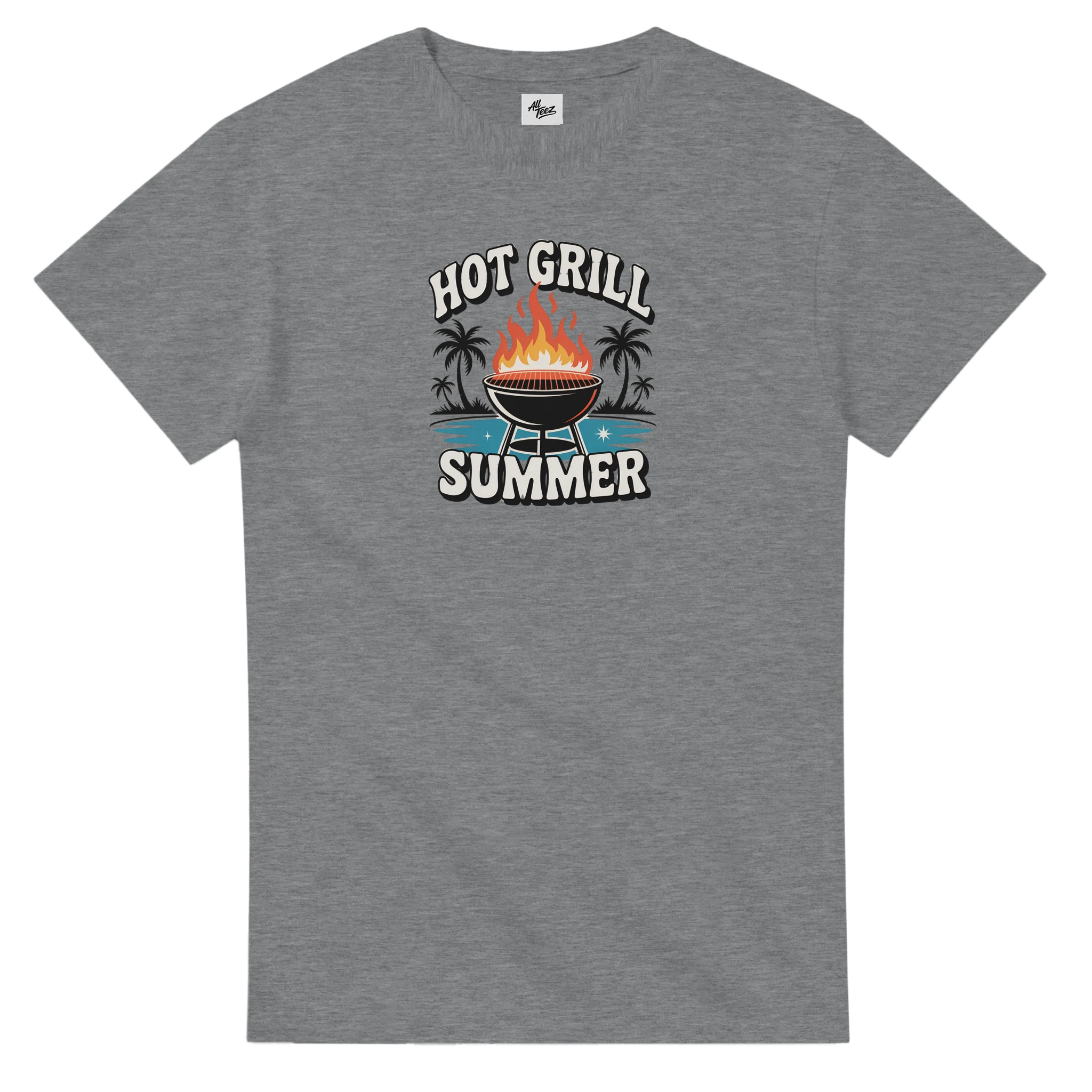 Grill Master Summer BBQ T-Shirt detail - All Teez