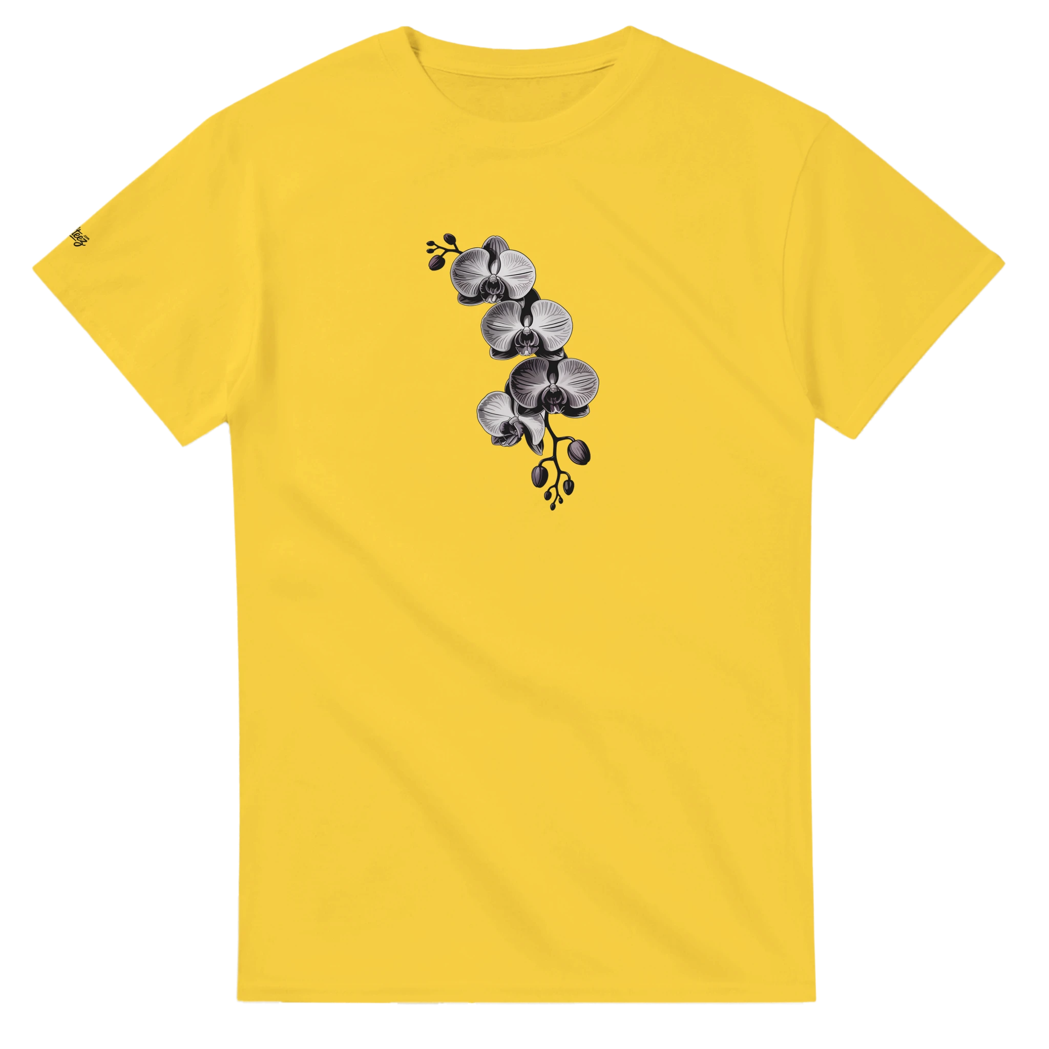 Orchid Floral Print T-Shirt color view - All Teez