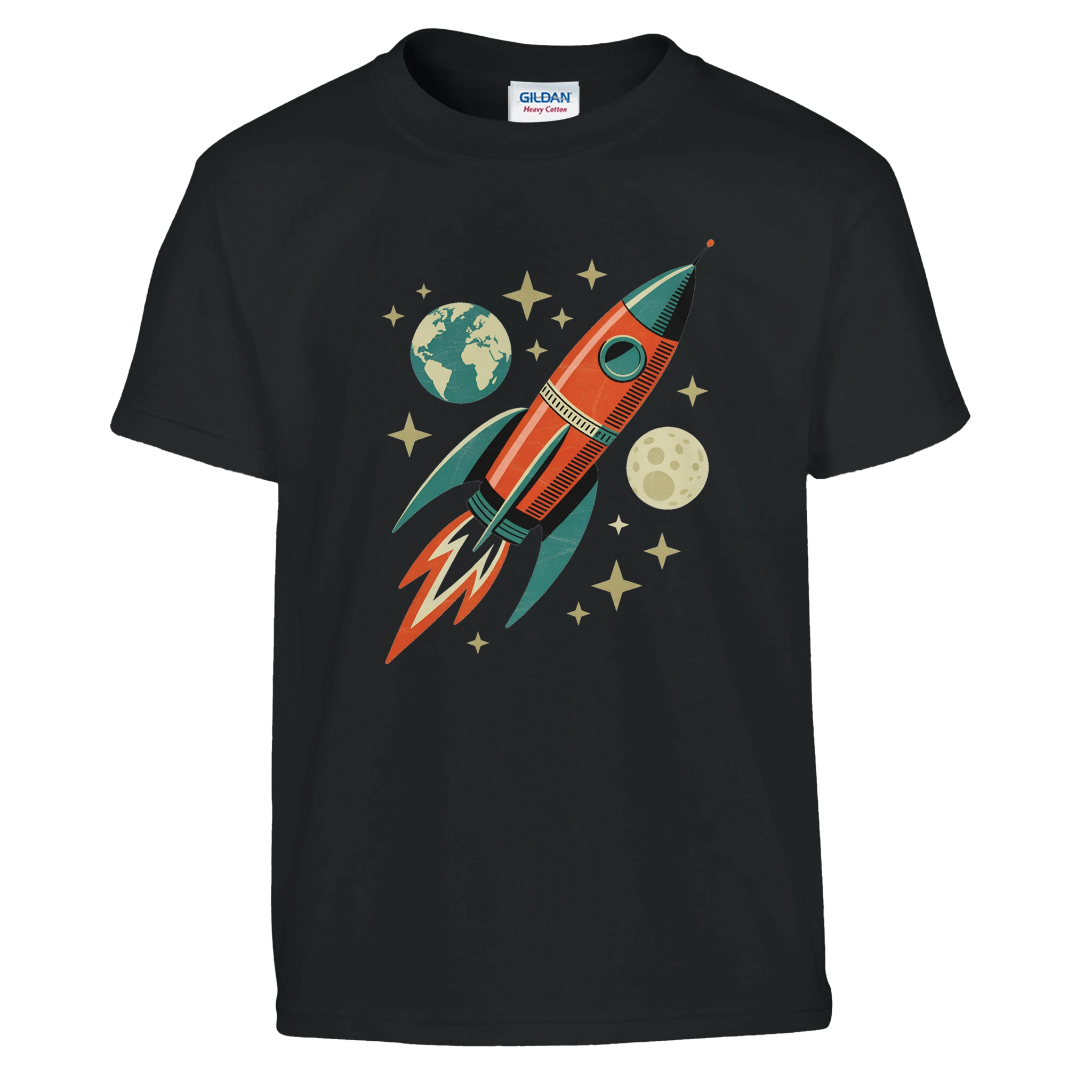 Kids Space Explorer T-Shirt size guide - All Teez