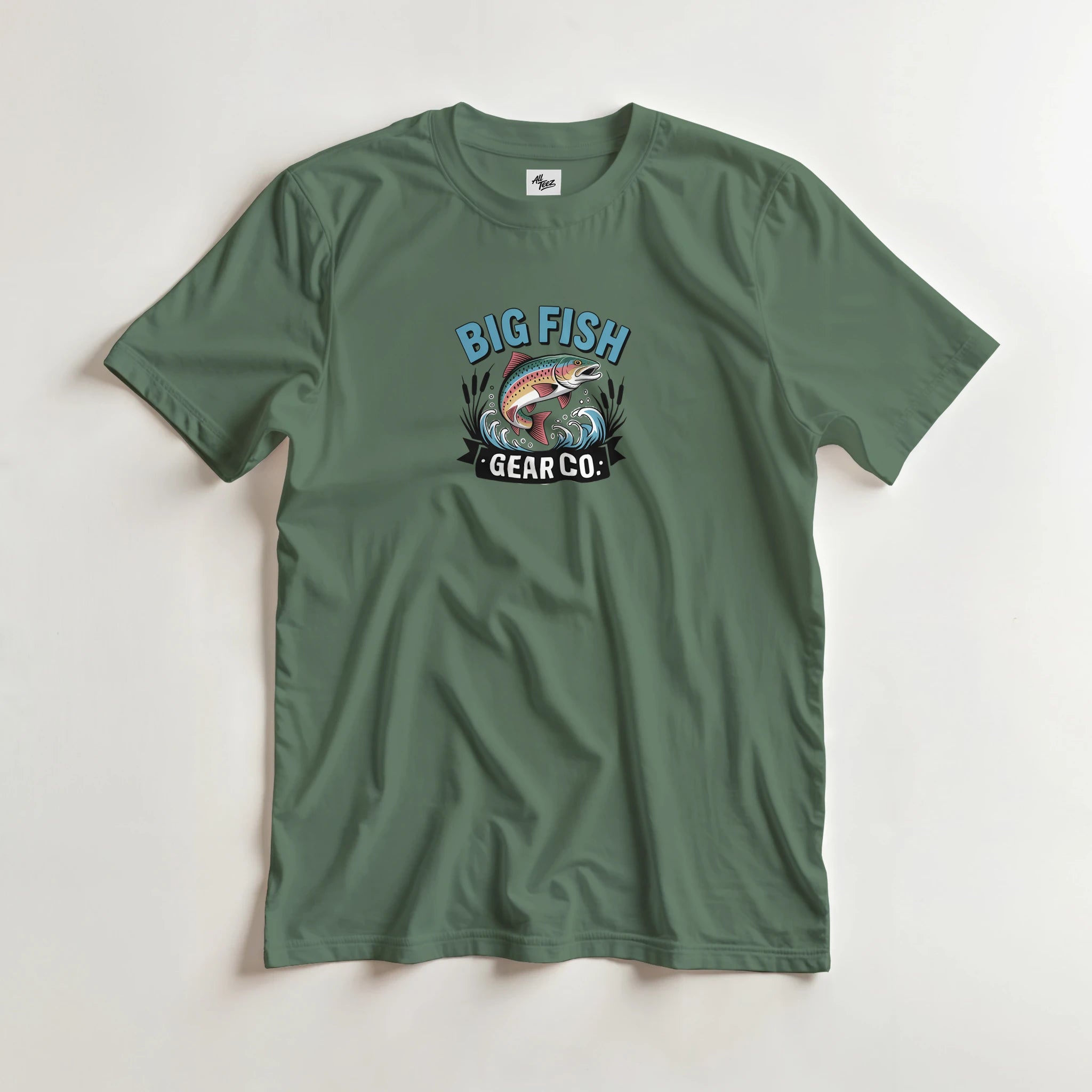 Catch of the Day Fishing T-Shirt color view - All Teez