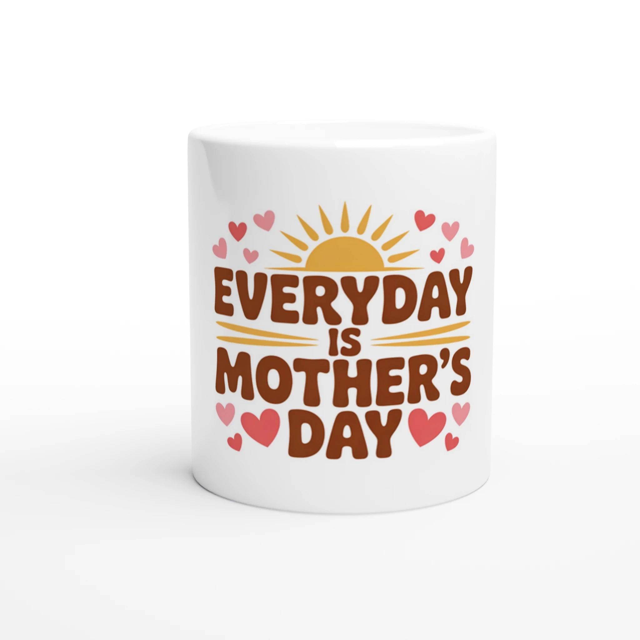 Mom Deserves the Best Everyday Coffee Mug 11oz Ceramic - All Teez