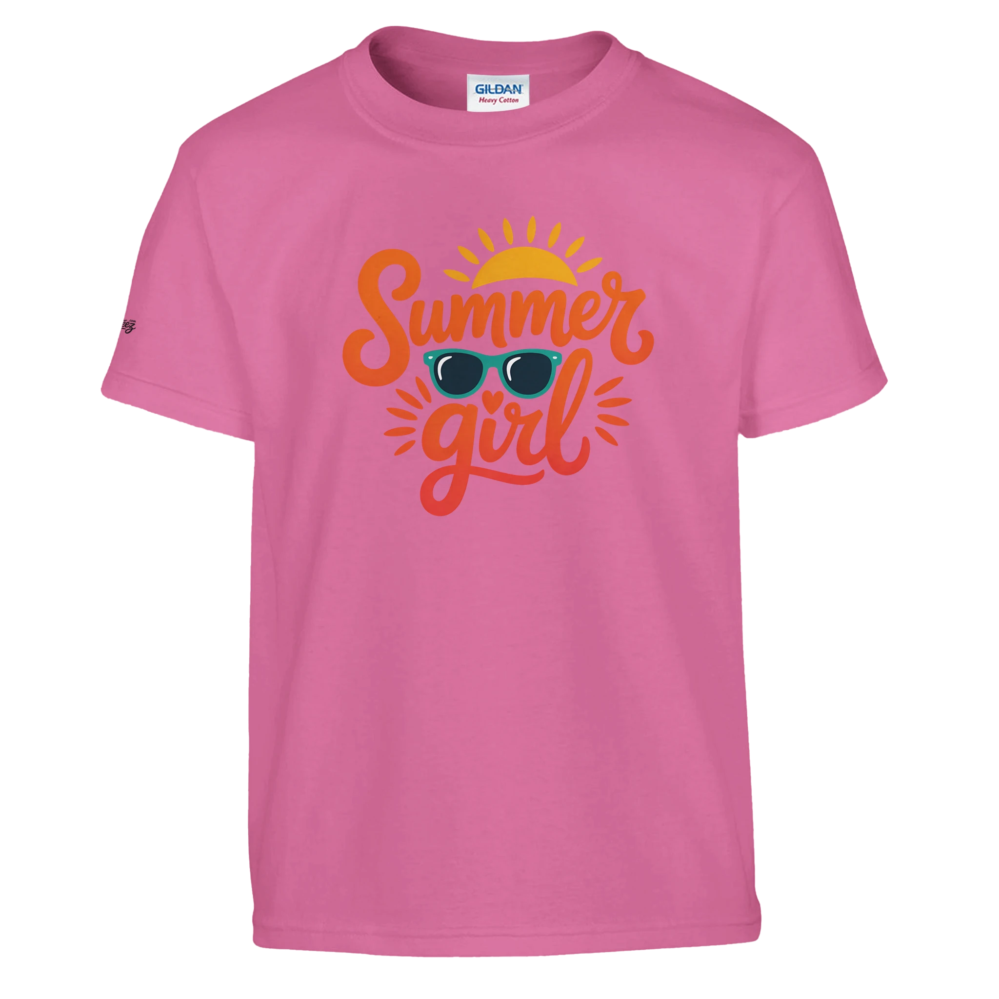 Summer Girl Graphic Comfortable Heavyweight Cotton T-Shirt - All Teez