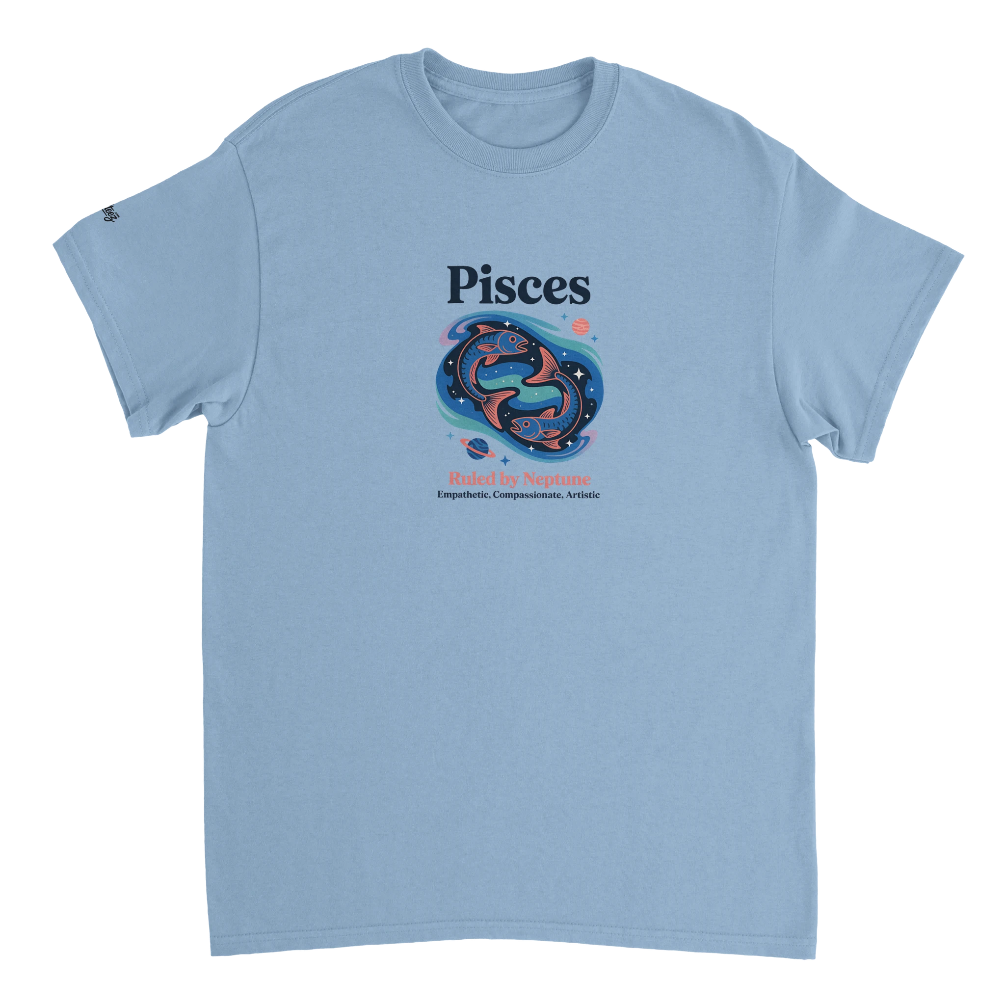 Pisces Zodiac T-Shirt back view - All Teez