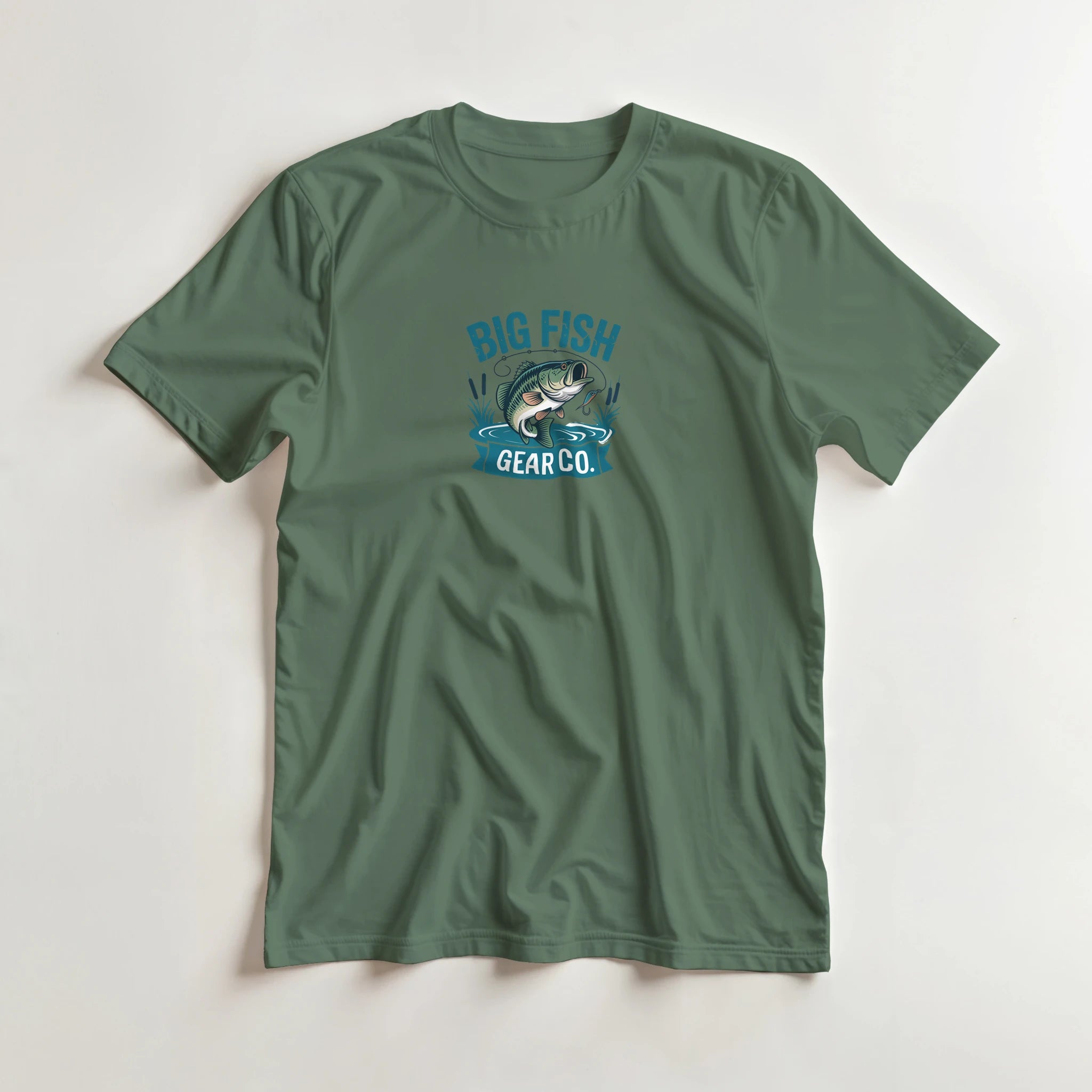 Outdoor Fisherman T-Shirt color view - All Teez
