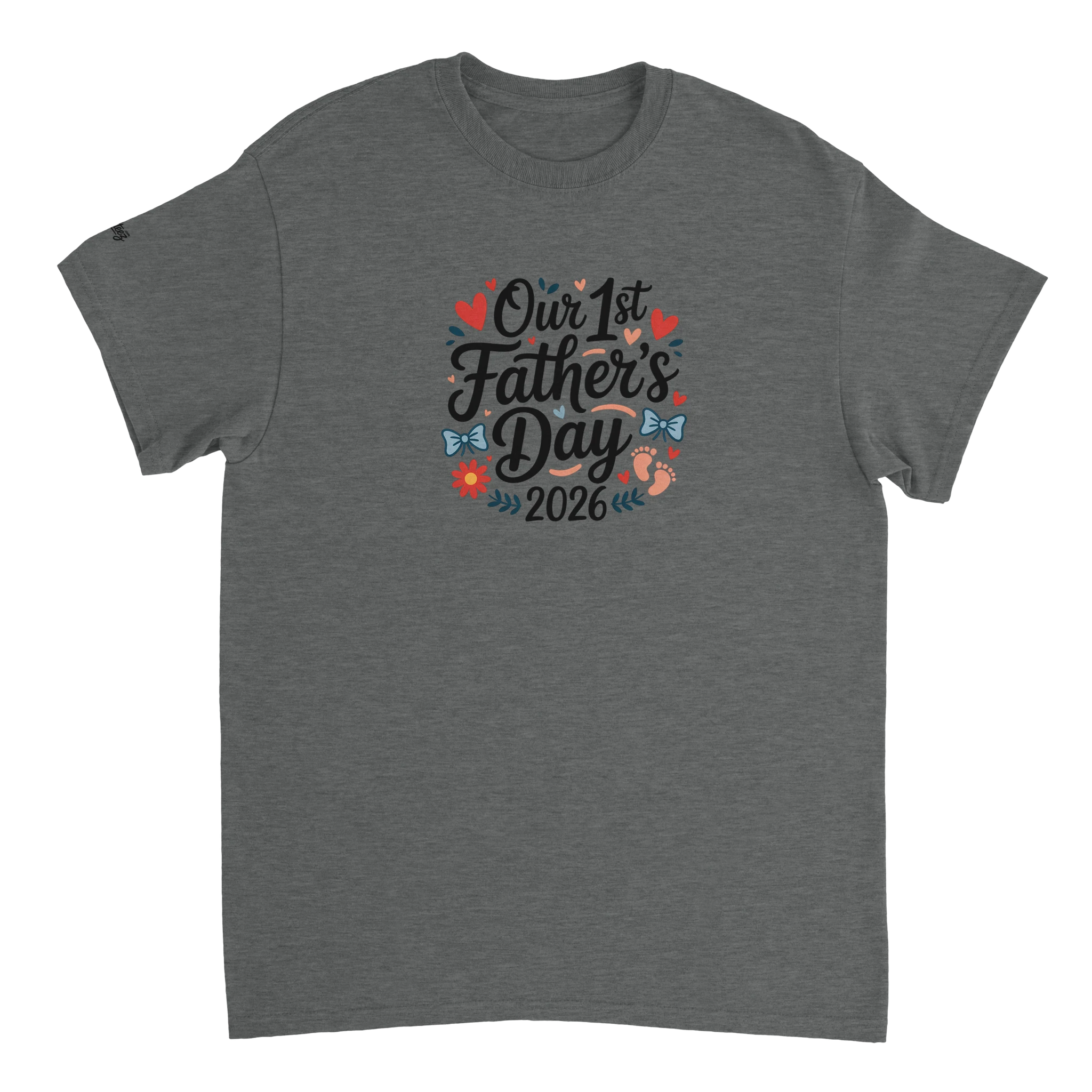 Baby Girl and Dad First Fathers Day T-Shirt graphic design - All Teez