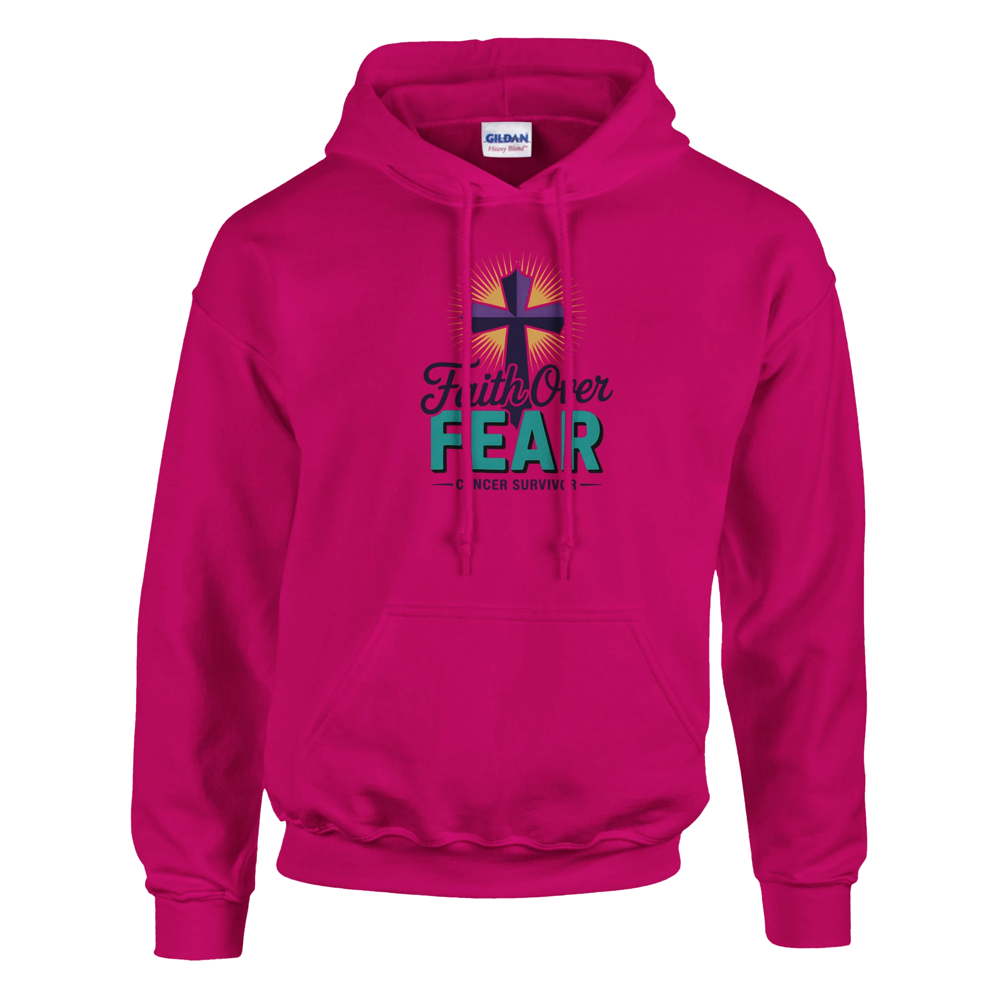 Cancer Survivor Fight Everyday Hoodie detail - All Teez