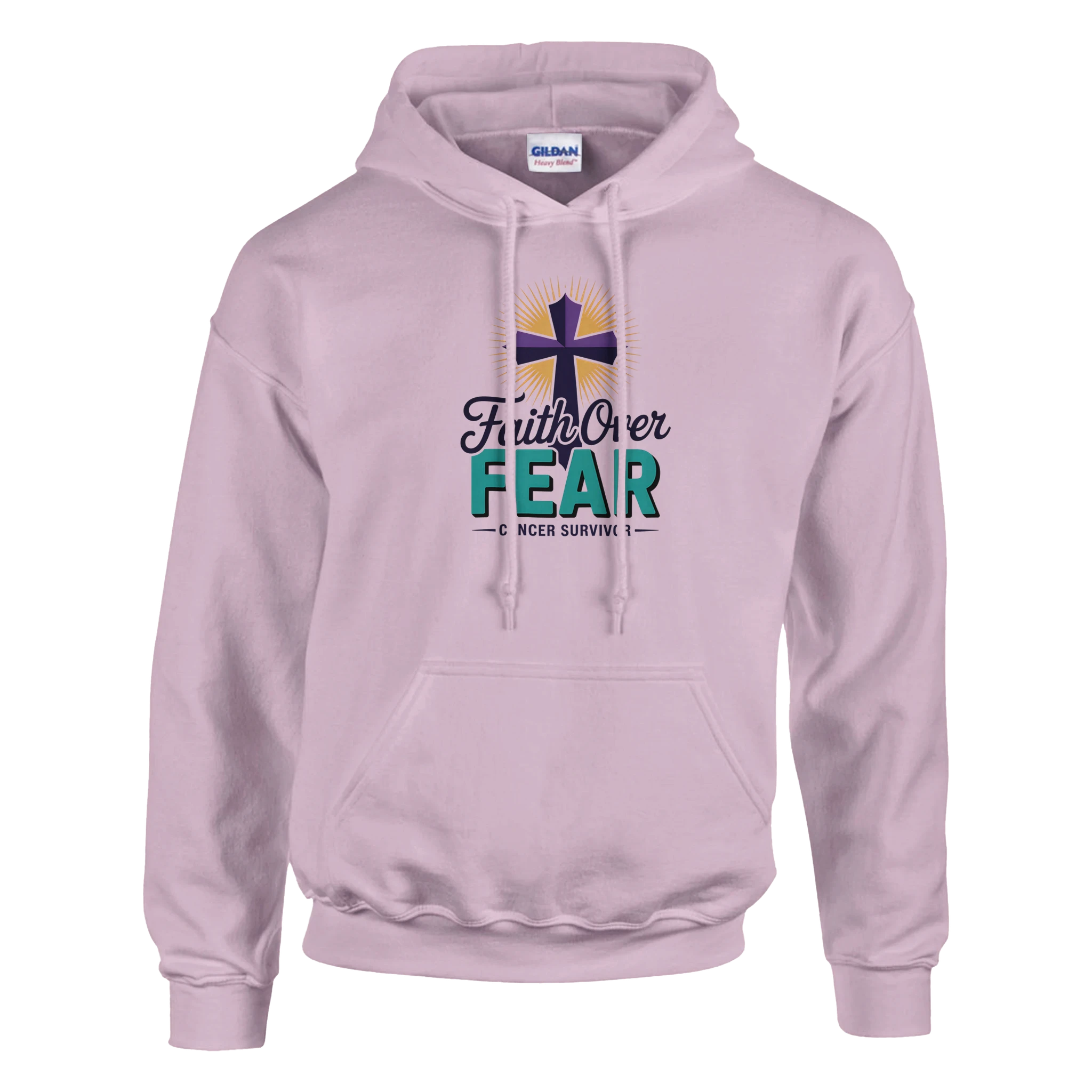 Cancer Survivor Fight Everyday Hoodie back view - All Teez