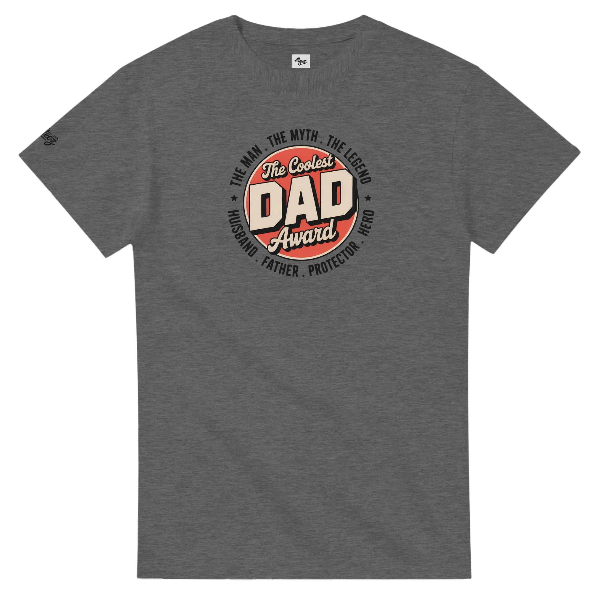 Coolest Dad Award T-Shirt detail - All Teez