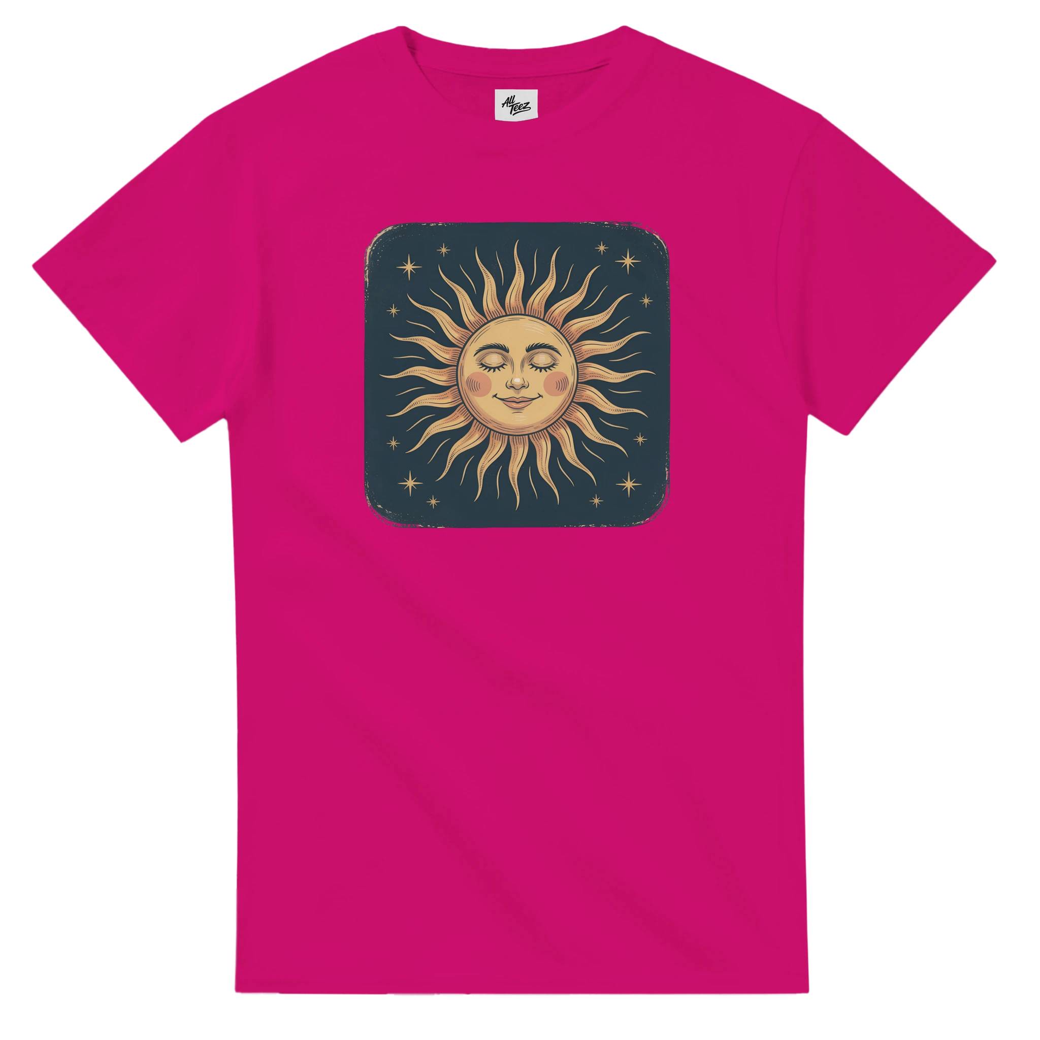 Vintage Solar T-Shirt print close-up - All Teez