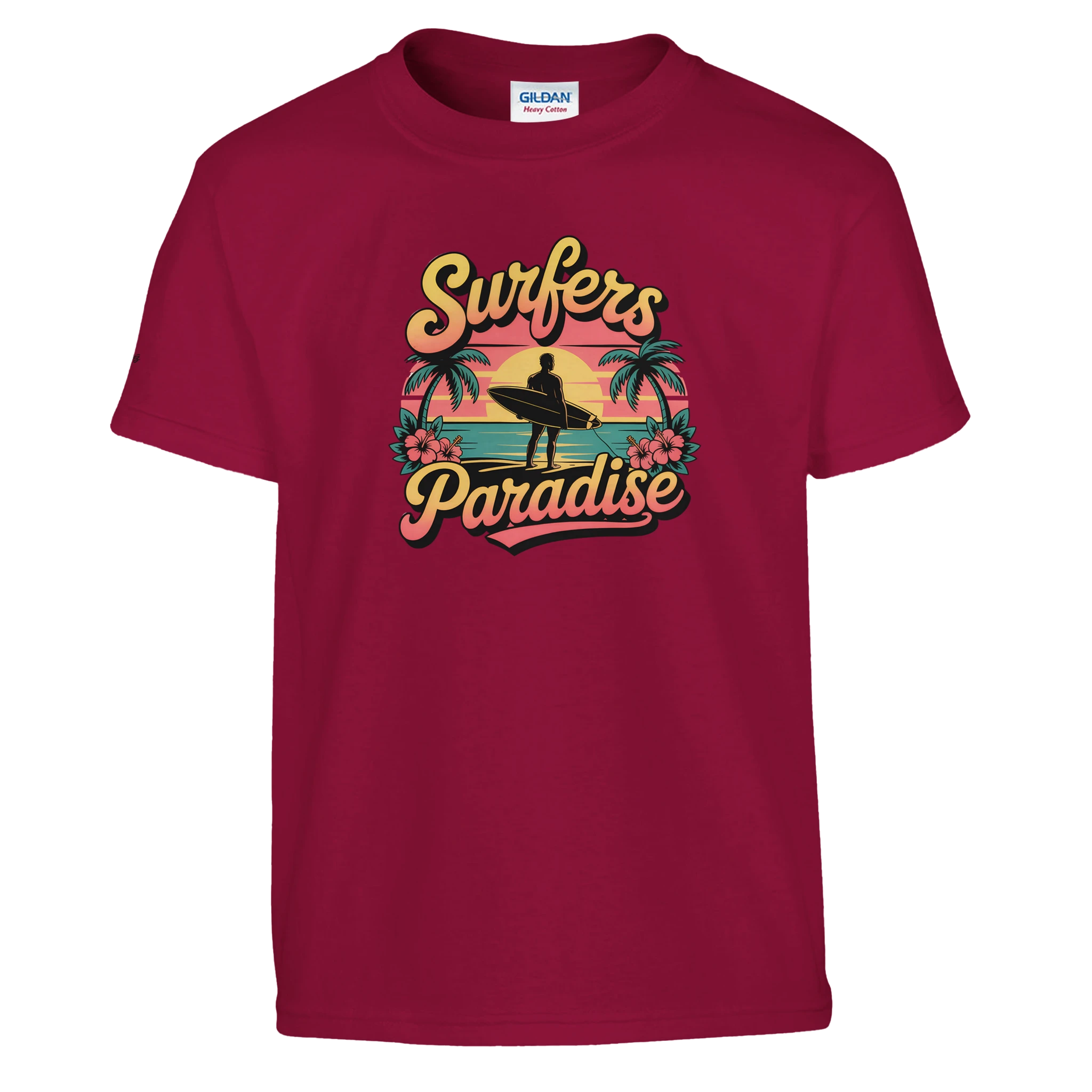 Little Surfer Beach Kids T-Shirt graphic design - All Teez