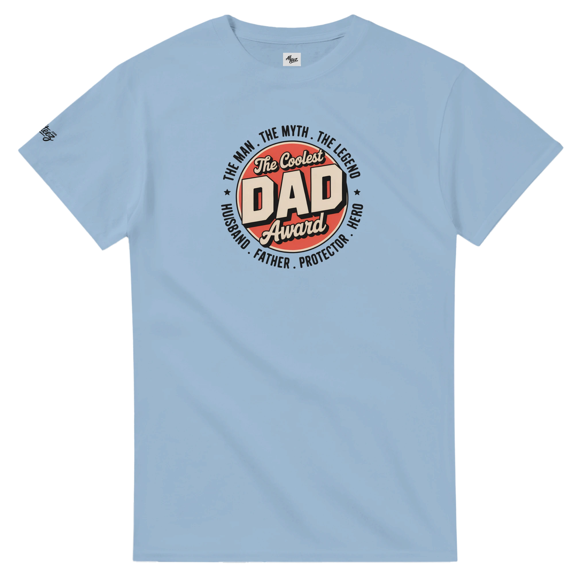 Coolest Dad Award T-Shirt color view - All Teez