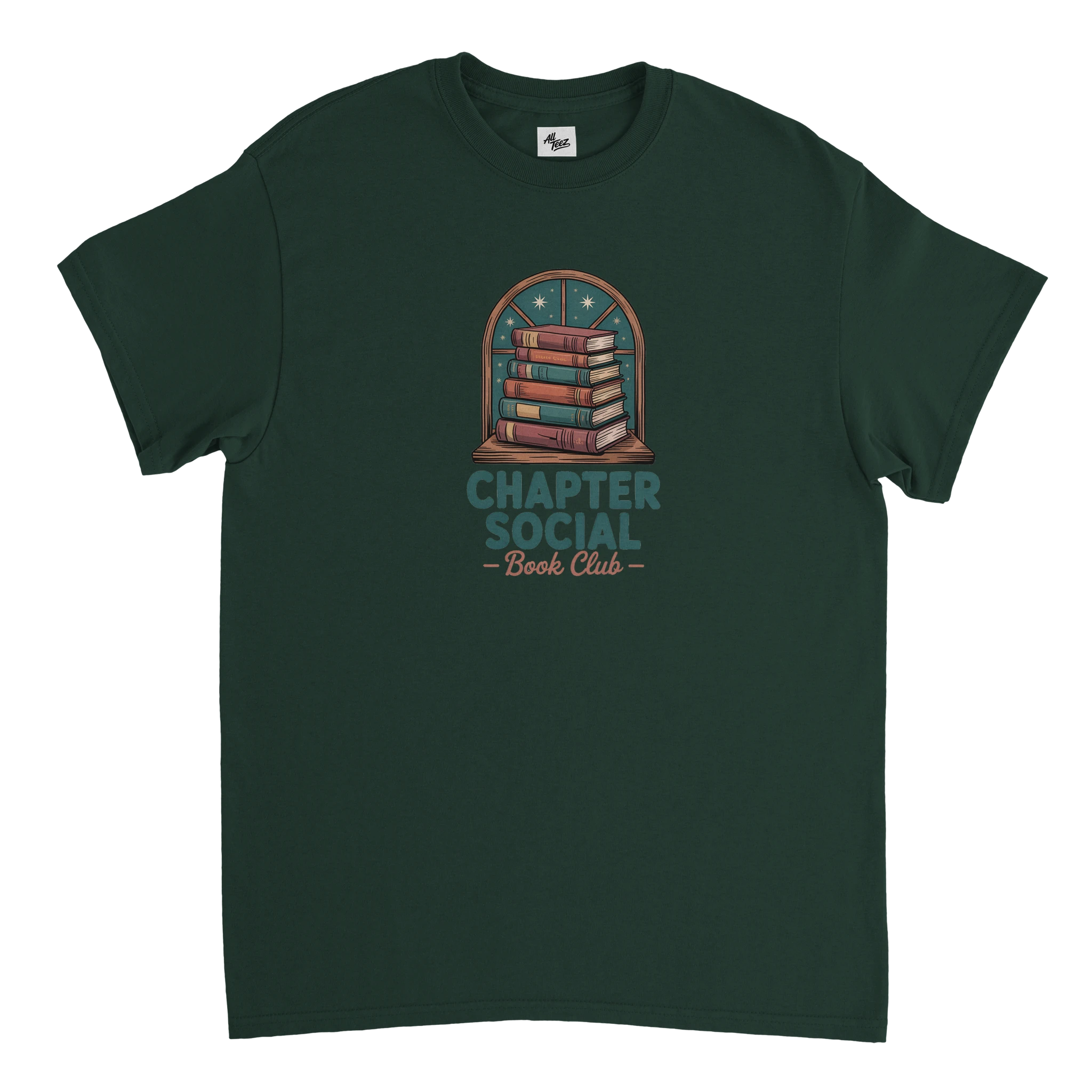 Book Lovers Reading T-Shirt detail - All Teez