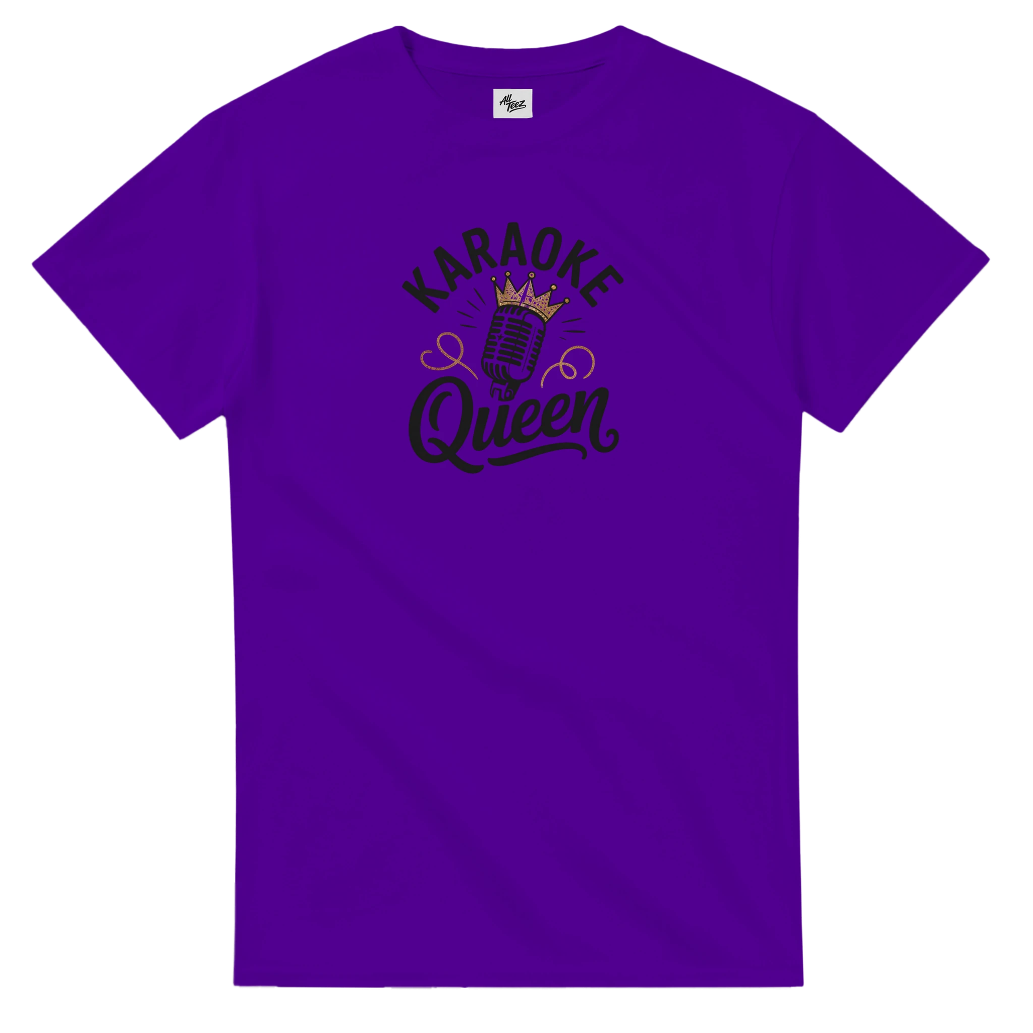 Karaoke Queen T-Shirt size guide - All Teez