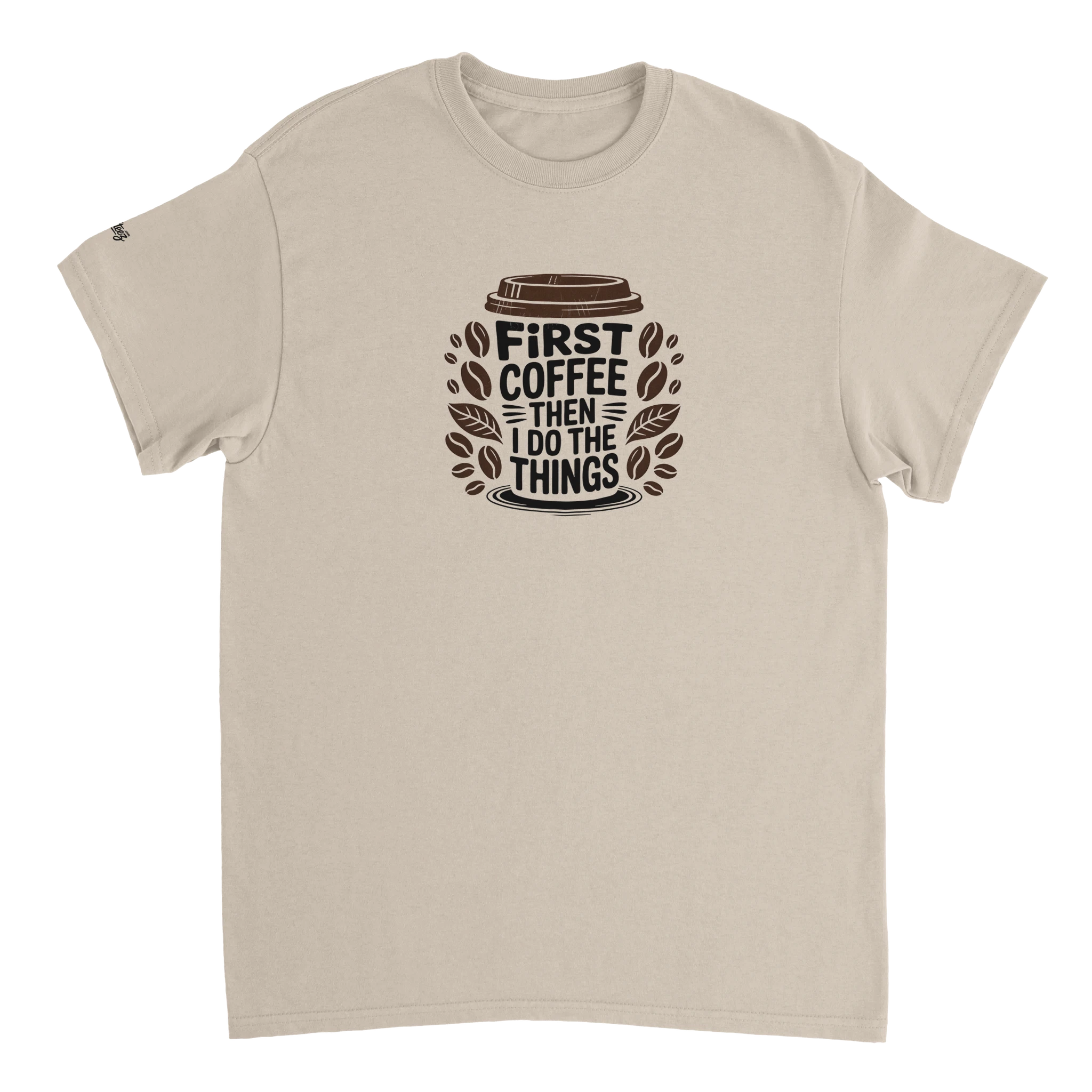 Coffee Lover Heavyweight Cotton Premium Casual Graphic T-Shirt - All Teez