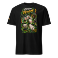 Villainous¹ Iron Venom graphic T-shirt featuring a kung fu master with a giant venomous serpent, green energy and traditional Asian-inspired scenery