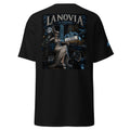 Black La Novia Los Espantosos T-shirt with large Chicana gothic bride back graphic