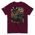 House of Wax Villainous¹ graphic T-shirt featuring melting vinyl, turntable, speakers and colorful DJ-inspired artwork.