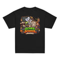 Kids Halloween T-shirt featuring a ghost teacher and monster classroom Scare School graphic